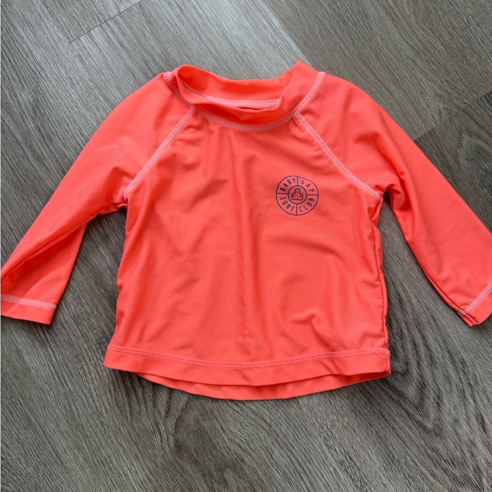Baby Gap Swim Rash Guard - Coral
